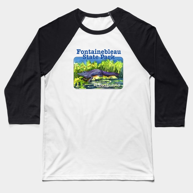 Fontainebleau State Park, Louisiana Baseball T-Shirt by MMcBuck